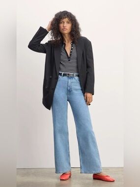 New Everlane THE WAY-HIGH® SAILOR JEAN 2.0 in Shallow Beach Size 23S